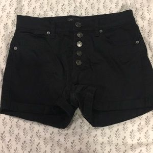 Express black high wasted shorts